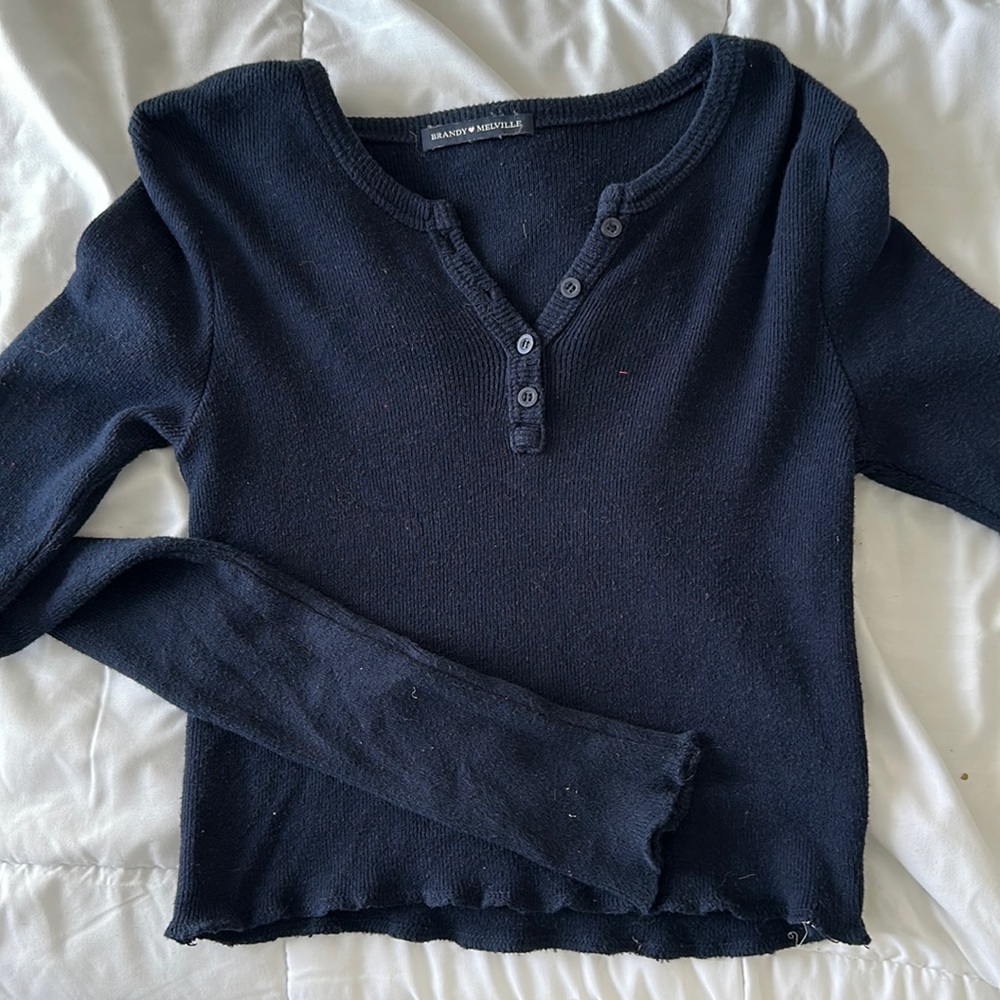 Navy Brandy Melville Top